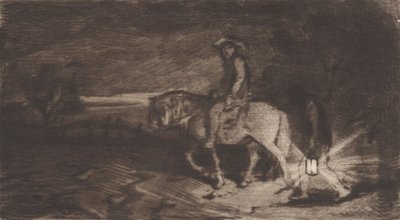 Il cavaliere, 1848 da Charles Emile Jacque