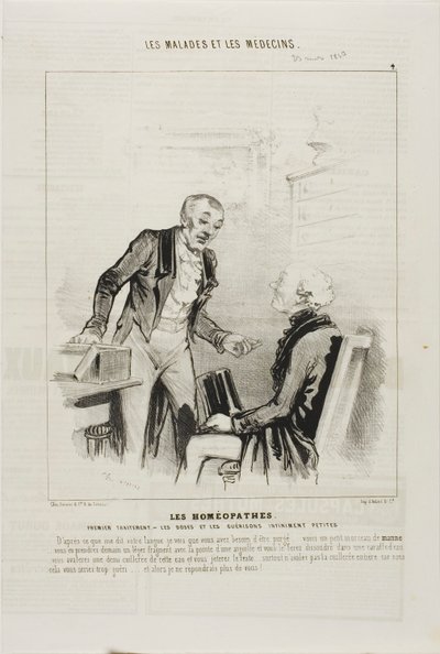 Gli omeopati: Primo trattamento (tavola 4) da Charles Emile Jacque
