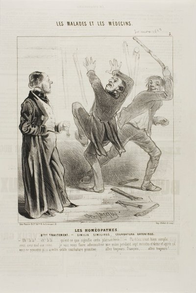 Gli omeopati: Secondo trattamento (piatto 5) da Charles Emile Jacque