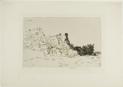 Il grande cottage di paglia, Kercassier da Charles Emile Jacque