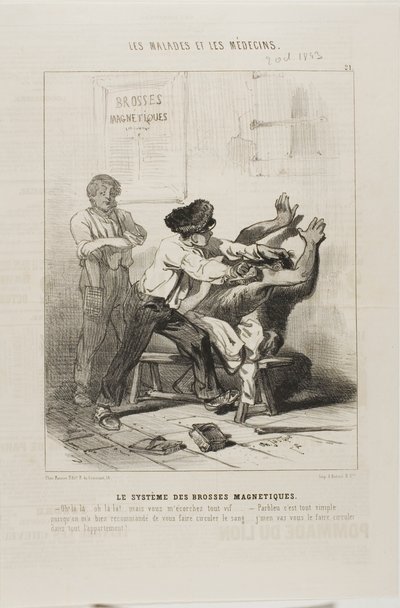Il Metodo del Pennello Magnetico (tavola 21) da Charles Emile Jacque