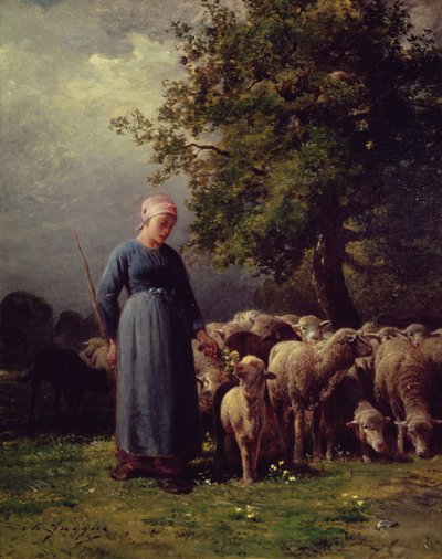 Il gregge mancante da Charles Emile Jacque