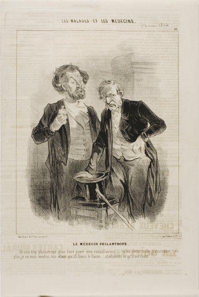 Il dottore filantropico (tavola 10) da Charles Emile Jacque