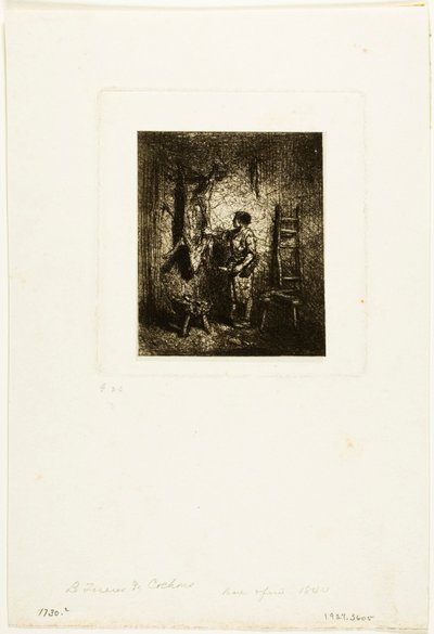 Il macellaio di maiali da Charles Emile Jacque