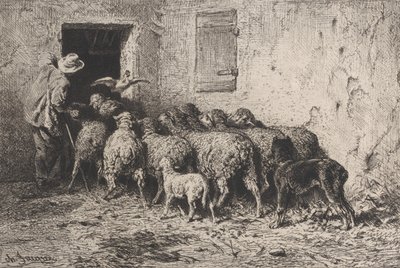 Il Ritorno, 1864 da Charles Emile Jacque