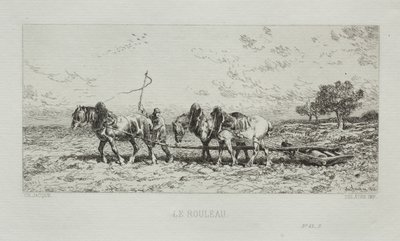 Il rullo, 1868 da Charles Emile Jacque