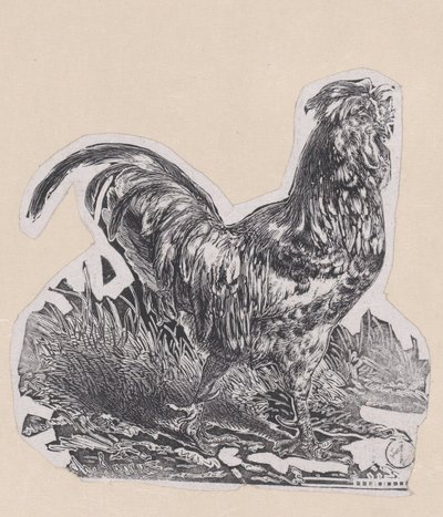 Il gallo, ca. 1853 da Charles Emile Jacque