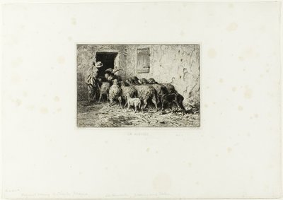 Le pecore tornano a casa da Charles Emile Jacque