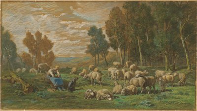 La pastorella da Charles Emile Jacque