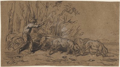 I cercatori di tartufi, c. 1849 da Charles Emile Jacque