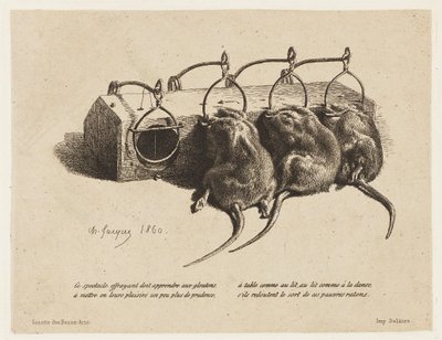 La trappola per topi da Charles Emile Jacque