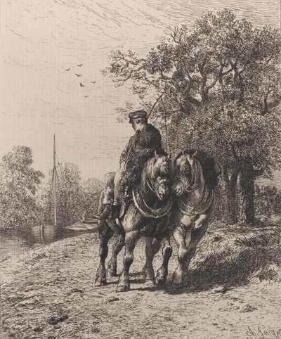 Sentiero, 1864 da Charles Emile Jacque