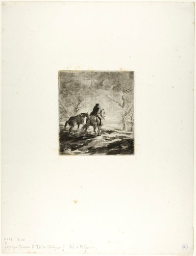 Viaggiatore a Cavallo da Charles Emile Jacque