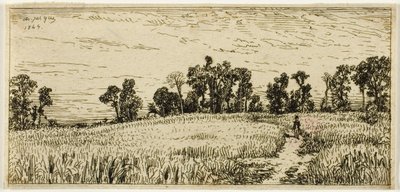 Campo di grano da Charles Emile Jacque