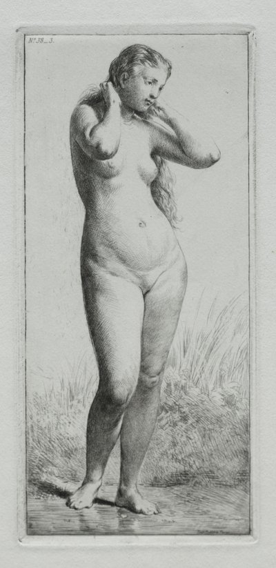 Giovane Donna che si Bagna da Charles Emile Jacque