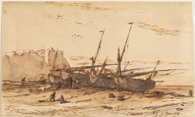Étretat, 1854 da Charles Emile Jacque