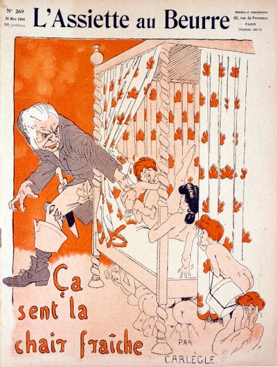 Caricatura di amore sordido e furtivo, Illustrazione da 