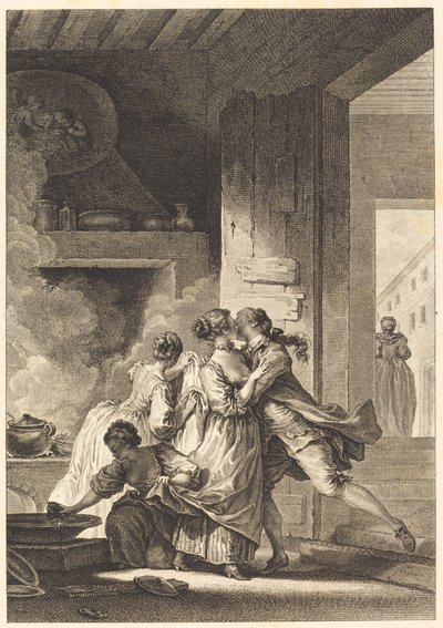 Non si pensa mai a tutto da Charles Emmanuel Patas after Jean Honoré Fragonard