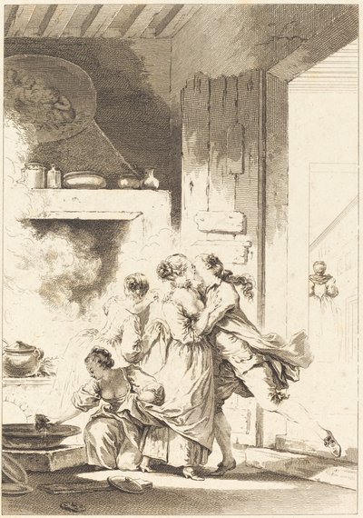 Non si pensa mai a tutto da Charles Emmanuel Patas after Jean Honoré Fragonard