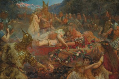 Morte di un guerriero vichingo da Charles Ernest Butler
