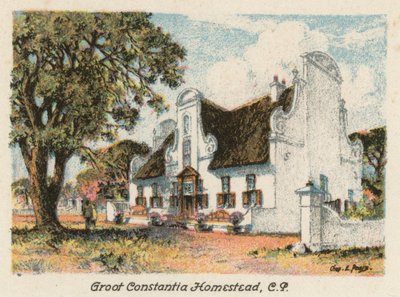 Sudafrica: Fattoria Groot Constantia, CP da Charles Ernest Peers
