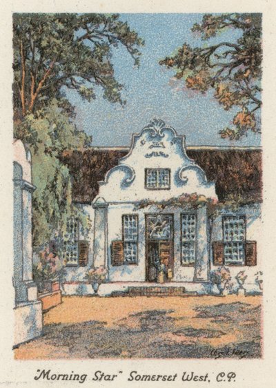 Sudafrica: "Stella del mattino," Somerset West, CP da Charles Ernest Peers