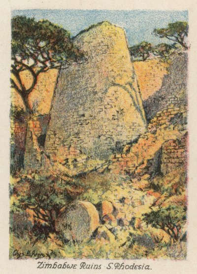 Sudafrica: Rovine di Zimbabwe, S Rhodesia da Charles Ernest Peers