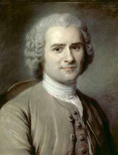 Ritratto di Jean-Jacques Rousseau, filosofo svizzero da Charles Escot