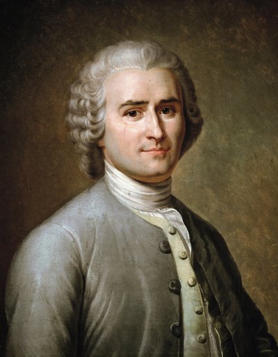 Ritratto di Jean-Jacques Rousseau, filosofo svizzero da Charles Escot