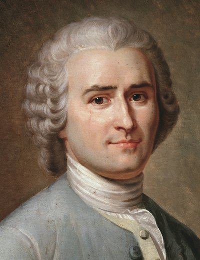Ritratto di Jean-Jacques Rousseau, filosofo svizzero (dettaglio) da Charles Escot