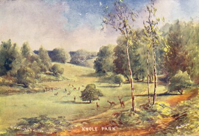 Knole House: Ghiandai nel Parco da Charles Essenhigh Corke