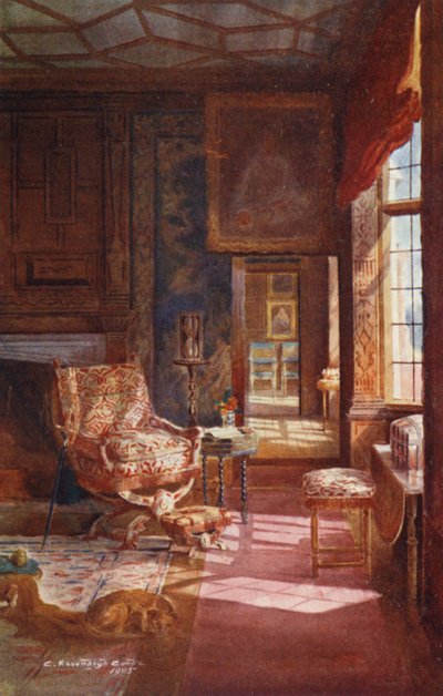 Knole House: Camera Spangled, Porta da Charles Essenhigh Corke