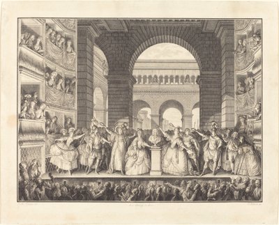 Incoronazione di Voltaire da Charles Etienne Gaucher after Jean Michel Moreau