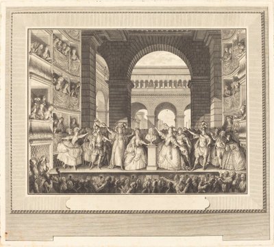 Incoronazione di Voltaire da Charles Etienne Gaucher after Jean Michel Moreau