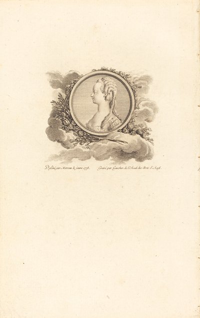 Maria Antonietta da Charles Etienne Gaucher after Jean Michel Moreau
