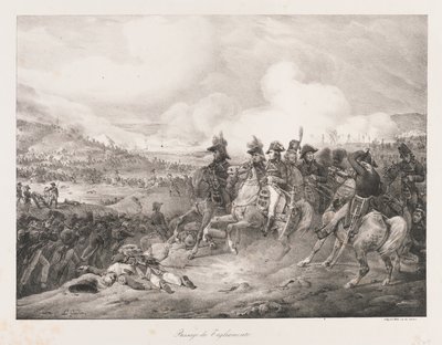 Attraversando lo Iagliomento, inizio XIX secolo da Charles Etienne Pierre Motte
