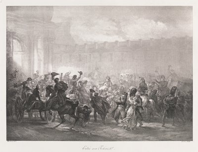 Ingresso delle Tuileries, inizio XIX secolo da Charles Etienne Pierre Motte