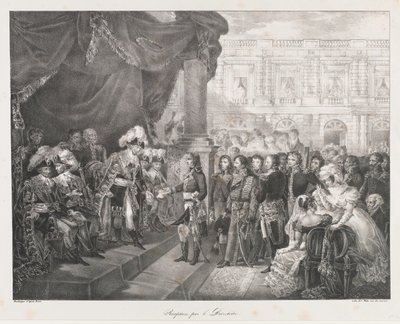 Ricevimento dal Direttorio, inizio XIX secolo da Charles Etienne Pierre Motte