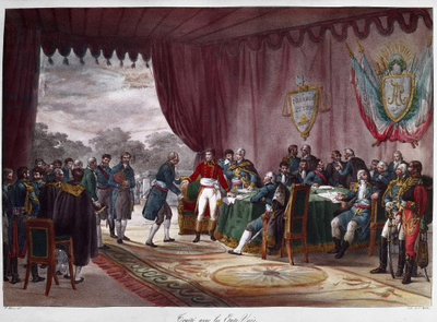 La firma del Trattato di Mortefontaine, 30 settembre 1800 - tra Giuseppe Bonaparte (1768-1844) e gli Stati Uniti; la vendita della Louisiana all