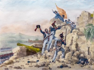 La resa di Ciudad Rodrigo, Spagna da Charles Etienne Pierre Motte