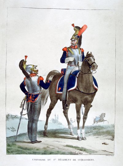Uniforme del 1º Reggimento di Cacciatori, Francia, 1823 da Charles Etienne Pierre Motte