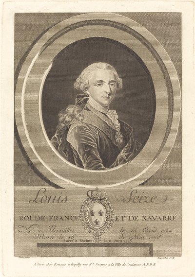 Luigi XVI, Re di Francia da Charles Eugene Duponchel