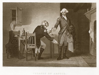 Tradimento di Arnold, pub. 1874 da Charles F. Blauvelt