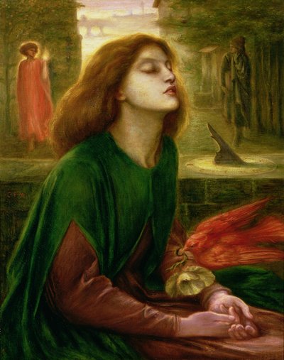 Copia di Beata Beatrix di Dante Gabriel Rossetti (1828-82), c.1900-10 da Charles Fairfax Murray