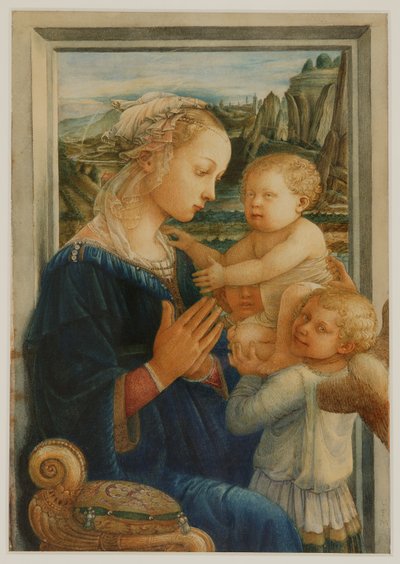 La Madonna col Bambino, dopo Lippi, circa 1876-80 da Charles Fairfax Murray