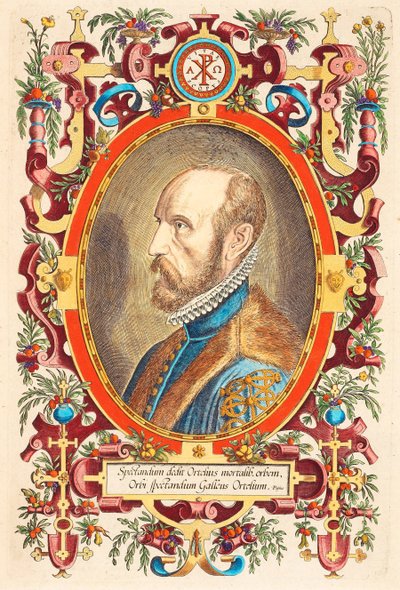 Ritratto di Abraham Ortelius 1527-1598 Da: Theatrum Orbis Terrarum, 1579 da Charles Fenderich