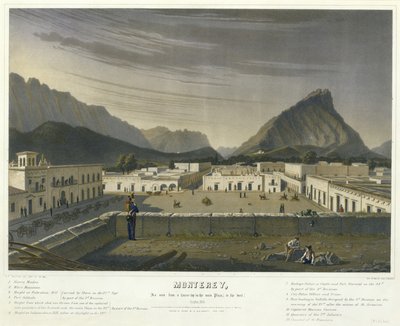 Monterey, vista da un tetto nella piazza principale, [a ovest] ottobre da Charles Fendrich