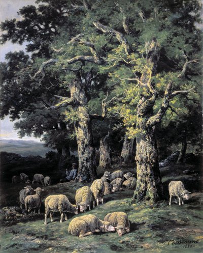 Pecore nel bosco da Charles Ferdinand Ceramano