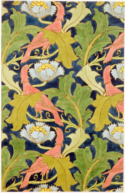 Progetto per lino stampato, stampato da G.O. e J.Baker, c.1893 da Charles Francis Annesley Voysey