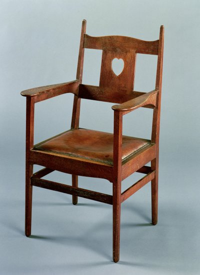 Sedia da pranzo con braccioli e sedile estraibile, c.1902 da Charles Francis Annesley Voysey